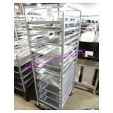 1X, 20.5"X69"T 20 SLOT ALUM PORTA TRAY RACK