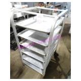 1X, 20.5"X44"T 6 TRAY SLOT PORTA ALUM TRAY RACK