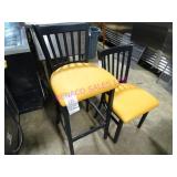 6X, METAL FRAME ASST HEIGHT DINING CHAIRS  NOTE