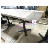 LOT, 3 PCS ASST SIZE SOLID WOOD TOP TABLE NOTE