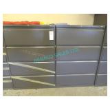 2X,HON 36"x53"x20",4 DR METAL LAT FILE CABS,NOKEYS