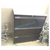 3X,36"x42"x18",3 DR LAT FILE CAB W/ WOOD TOP,NOKEY