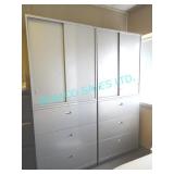 2X,CABINETS (LOCKED) 36"x85"x18", NO KEYS