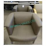 2X, PADDED ARM CHAIRS