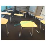 25X,28"x21"x29",WOOD TOP CHROME LEG STUDENT DESK