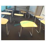 25X,28"x21"x29",WOOD TOP CHROME LEG STUDENT DESK