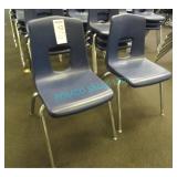 25X, BLUE STACKING CHAIRS