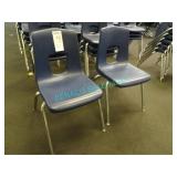 26X, BLUE STACKING CHAIRS