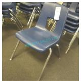 13X, BLUE STACKING CHAIRS