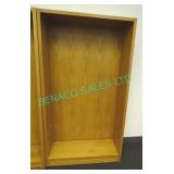1X, WOODEN BOOK SHELF W/ SHELVES