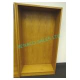 1X, WOODEN BOOK SHELF W/ SHELVES
