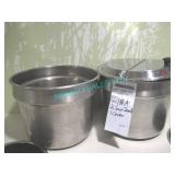 LOT, 2 S/S SOUP INSERTS W/ 1LID