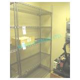 1X, 5 SHELF CHROME METRO RACK