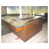 1X, 66 1/2"-78" S/S CHECK-OUT COUNTER