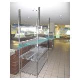 1X, 4 SHELF CHROME METRO RACK