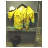 1X FIRE RESISTANT , SUIT + HELMET+ BOOTS