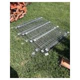 Metal shelving racks