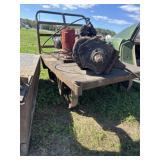 Feed cart with steel wheels