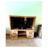 flat screen TV & stand