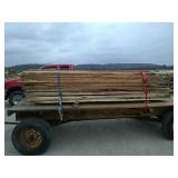 Oak and possibly walnut rough sawed lumber