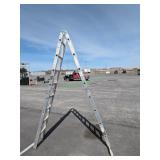 Krause Aluminum Folding Extension Ladder ~16