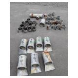 Assorted Aluminum  irrigation Fitting & Clamps