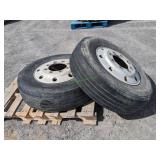 8 Hole Aluminum Semi Wheels & Tires R22.5