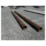 2 Steel Pipes 12" X 27