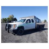 2008 GMC 3500 Duramax 4WD Ext Cab Flatbed