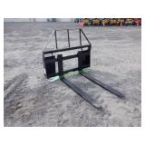 Unused Mower King Skid Steer Forks ~48"
