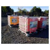 4 Caged Plastic Totes ~265 Gal **BID X 4**