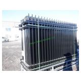 Unused Galvanized Steel Fencing 24 Pieces 10