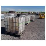 3 Caged Plastic Totes 250 Gal **BID X 3**