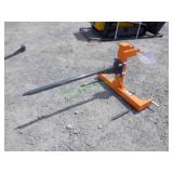 Unused 3 Pt. Adjustable Bale Spear