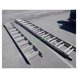 2 Aluminum Extension Ladders **BID X 2**