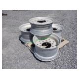 4 Aluminum Super Single Wheels 22.5 **BID X 4**