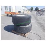 2 Michelin Super Single Tires & Wheels**BID X 2**