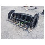 Skid Steer Grass Grapple Bucket 72"