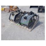 Skid Steer Grapple Bucket 72"
