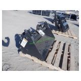 Unused Wolverine Mini Skid Steer Combo Bucket 48"