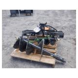 Unused Wolverine Skid Steer Auger- 2 Bits