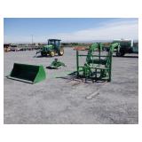 2018 John Deere 520M Hydraulic Loader & Hay Forks
