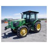 2018 John Deere 5065E MFWD Tractor w/ Hyd Pushup