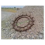 Antique Steel Wheel: 54" Tall