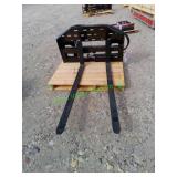Unused GIYI Skid Steer Side Shift Fork ~60"