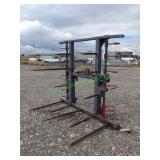 Telehandler Hydraulic Hayforks w/ Grapple