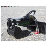Unused Mini Skid Steer Straight Hoe Attachment
