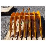 Unused GIYI Excavator Rake w/ Teeth ~32"