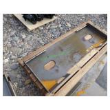 Unused Skid Steer Mounting Plate