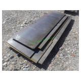 ~8 Assorted Mild Steel Fabrication Plates 3/8"